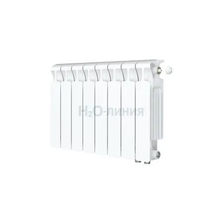 Радиатор биметаллический RIFAR MONOLIT VENTIL 350 х 8 секций нижнее правое подключение, R-MN-350-08-VR