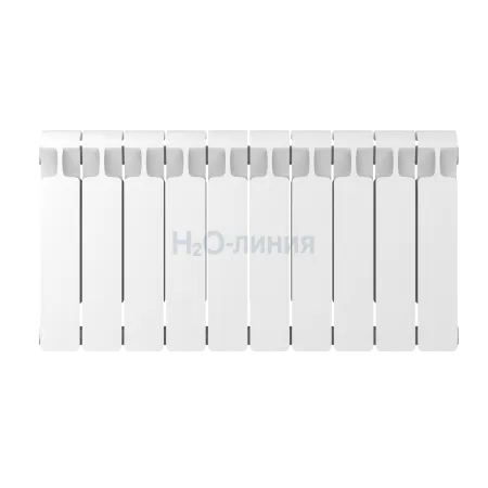 Радиатор биметаллический RIFAR MONOLIT 350 х 10 секций боковое подключение, R-MN-350-10