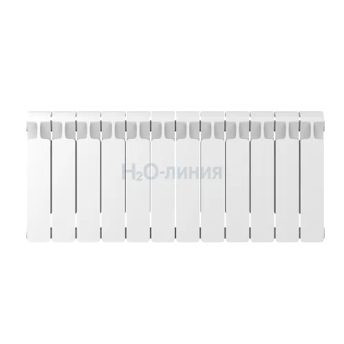 Радиатор биметаллический RIFAR MONOLIT 350 х 12 секций боковое подключение, R-MN-350-12