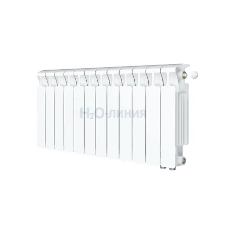 Радиатор биметаллический RIFAR MONOLIT VENTIL 350 х 12 секций нижнее правое подключение, R-MN-350-12-VR