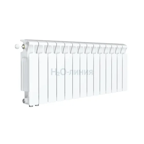 Радиатор биметаллический RIFAR MONOLIT VENTIL 350 х 14 секции нижнее левое подключение, R-MN-350-14-VL