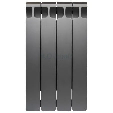 Радиатор биметаллический RIFAR MONOLIT 500 х 4 секции ТИТАН боковое подключение, R-MN-500-04-TI