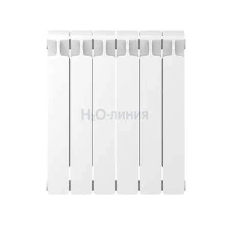 Радиатор биметаллический RIFAR MONOLIT 500 х 6 секций боковое подключение, R-MN-500-06