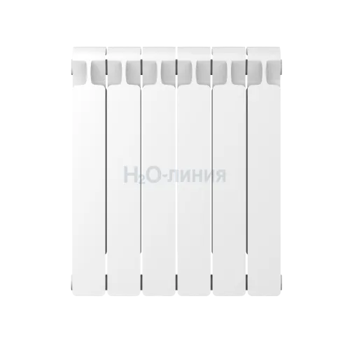 Радиатор биметаллический RIFAR MONOLIT 500 х 6 секций боковое подключение, R-MN-500-06