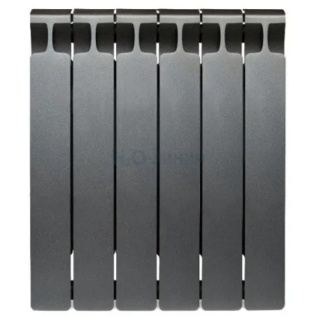 Радиатор биметаллический RIFAR MONOLIT 500 х 6 секций ТИТАН боковое подключение, R-MN-500-06-TI