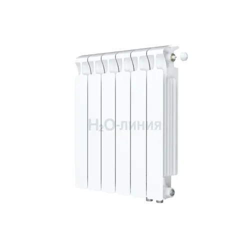 Радиатор биметаллический RIFAR MONOLIT VENTIL 500 х 6 секций нижнее правое подключение, R-MN-500-06-VR
