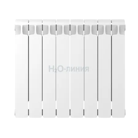 Радиатор биметаллический RIFAR MONOLIT 500 х 8 секций боковое подключение, R-MN-500-08