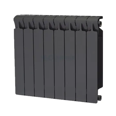 Радиатор биметаллический RIFAR MONOLIT 500 х 8 секций АНТРАЦИТ боковое подключение, R-MN-500-08-AN