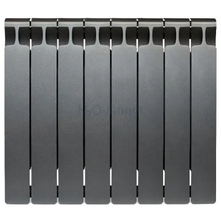 Радиатор биметаллический RIFAR MONOLIT 500 х 8 секций ТИТАН боковое подключение, R-MN-500-08-TI