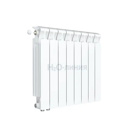 Радиатор биметаллический RIFAR MONOLIT VENTIL 500 х 8 секций нижнее левое подключение, R-MN-500-08-VL