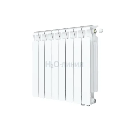Радиатор биметаллический RIFAR MONOLIT VENTIL 500 х 8 секций нижнее правое подключение, R-MN-500-08-VR