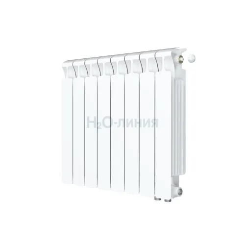 Радиатор биметаллический RIFAR MONOLIT VENTIL 500 х 8 секций нижнее правое подключение, R-MN-500-08-VR