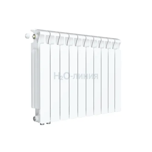 Радиатор биметаллический RIFAR MONOLIT VENTIL 500 х 10 секций нижнее левое подключение, R-MN-500-10-VL
