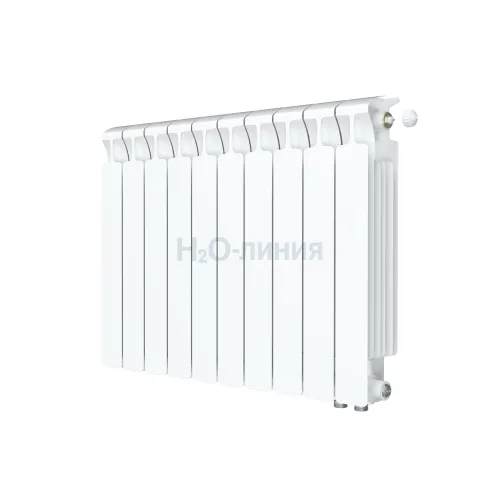 Радиатор биметаллический RIFAR MONOLIT VENTIL 500 х 10 секций нижнее правое подключение, R-MN-500-10-VR