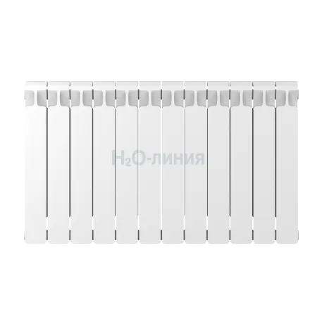 Радиатор биметаллический RIFAR MONOLIT 500 х 12 секций боковое подключение, R-MN-500-12