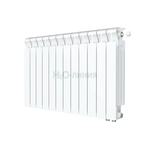 Радиатор биметаллический RIFAR MONOLIT VENTIL 500 х 12 секций нижнее правое подключение, R-MN-500-12-VR
