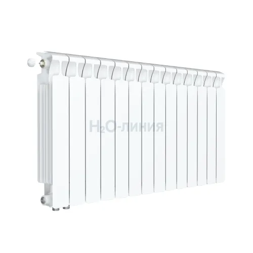 Радиатор биметаллический RIFAR MONOLIT VENTIL 500 х 14 секции нижнее левое подключение, R-MN-500-14-VL