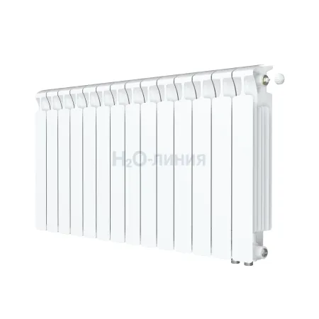 Радиатор биметаллический RIFAR MONOLIT VENTIL 500 х 14 секции нижнее правое подключение, R-MN-500-14-VR
