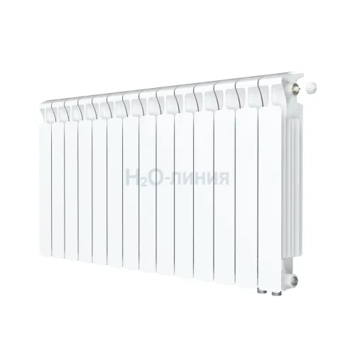 Радиатор биметаллический RIFAR MONOLIT VENTIL 500 х 14 секции нижнее правое подключение, R-MN-500-14-VR