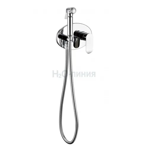 Смеситель встраиваемый с гигиеническим душем Grocenberg GB003 Хром