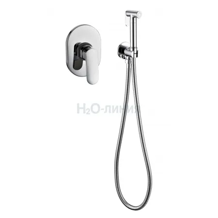 Смеситель встраиваемый с гигиеническим душем Grocenberg GB1002 Хром