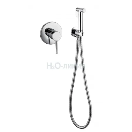 Смеситель встраиваемый с гигиеническим душем Grocenberg GB1003 Хром