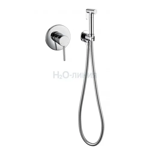 Смеситель встраиваемый с гигиеническим душем Grocenberg GB1003 Хром