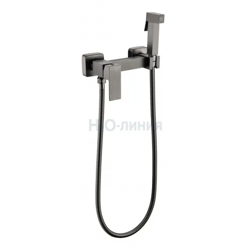 Смеситель с гигиеническим душем  Grocenberg GB101N-BG Графит