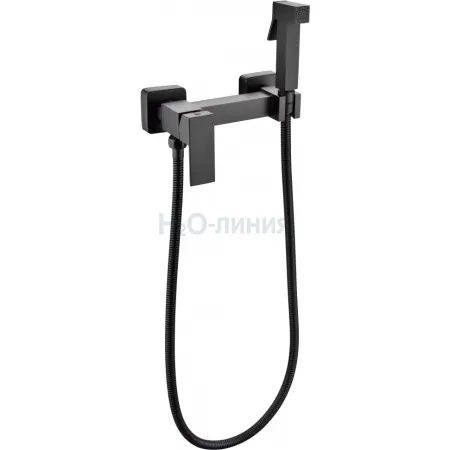 Смеситель с гигиеническим душем Grocenberg GB101N Черный матовый