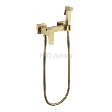 Смеситель с гигиеническим душем Grocenberg GB101N-MG Матовое золото Смеситель с гигиеническим душем Grocenberg GB101N-MG Матовое золото