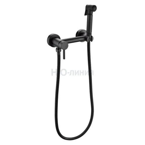 Смеситель с гигиеническим душем Grocenberg GB103N Черный матовый