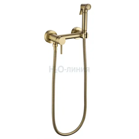Смеситель с гигиеническим душем Grocenberg GB103N-MG Матовое золото Смеситель с гигиеническим душем Grocenberg GB103N-MG Матовое золото