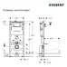 Инсталляция Geberit Alpha для унитаза 458.233.00.3 Инсталляция Geberit Alpha для унитаза 458.233.00.3