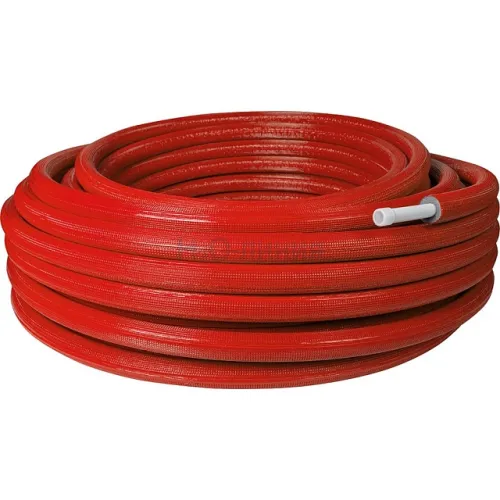 Труба металлопластиковая STOUT в теплоизоляции 32х3,0 (бухта 50 м) (красная)