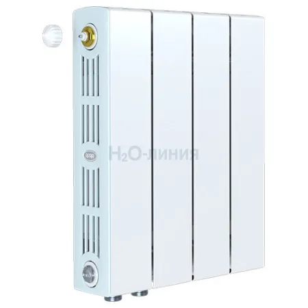 Радиатор биметаллический RIFAR SUPReMO VENTIL 350 х 4 секций нижнее левое подключение, R-SU-350-04-VL