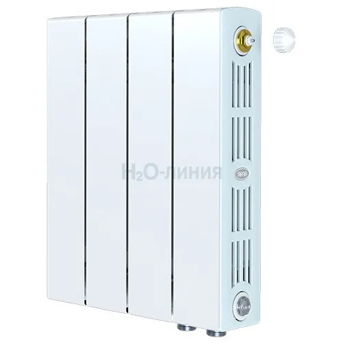Радиатор биметаллический RIFAR SUPReMO VENTIL 350 х 4 секции нижнее правое подключение, R-SU-350-04-VR