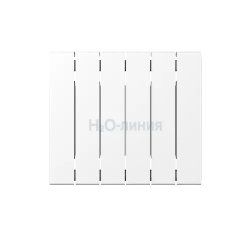 Радиатор биметаллический RIFAR SUPReMO 350 х 6 секций боковое подключение, R-SU-350-06