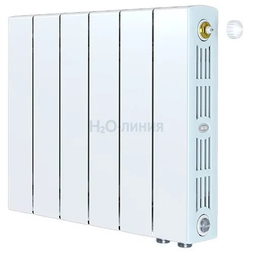 Радиатор биметаллический RIFAR SUPReMO VENTIL 350 х 6 секций нижнее правое подключение, R-SU-350-06-VR