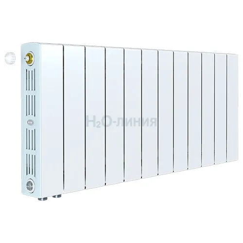 Радиатор биметаллический RIFAR SUPReMO VENTIL 350 х 12 секций нижнее левое подключение, R-SU-350-12-VL