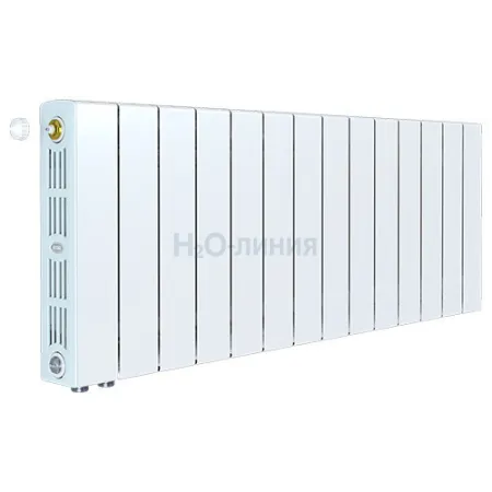 Радиатор биметаллический RIFAR SUPReMO VENTIL 350 х 14 секций нижнее левое подключение, R-SU-350-14-VL