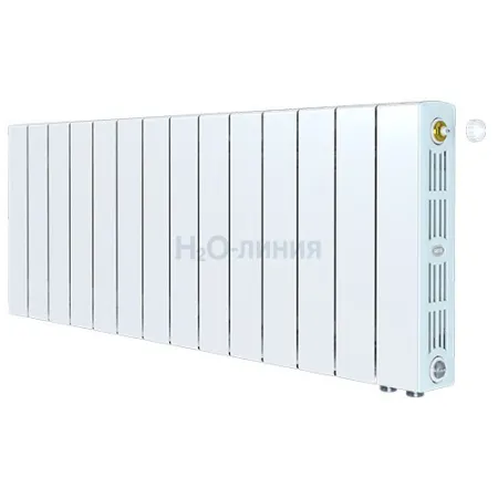 Радиатор биметаллический RIFAR SUPReMO VENTIL 350 х 14 секций нижнее правое подключение, R-SU-350-14-VR