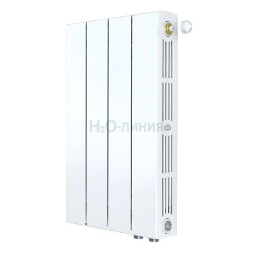 Радиатор биметаллический RIFAR SUPReMO VENTIL 500 х 4 секций нижнее правое подключение, R-SU-500-04-VR