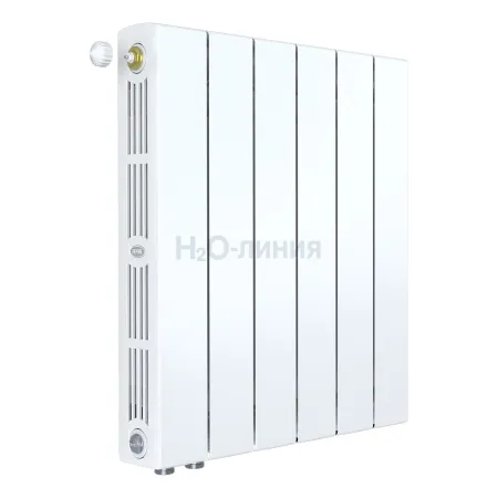 Радиатор биметаллический RIFAR SUPReMO VENTIL 500 х 6 секций нижнее левое подключение, R-SU-500-06-VL