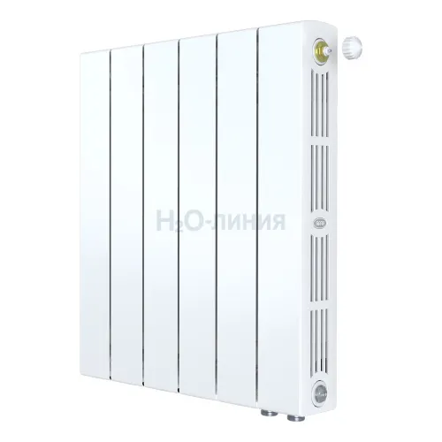Радиатор биметаллический RIFAR SUPReMO VENTIL 500 х 6 секций нижнее правое подключение, R-SU-500-06-VR