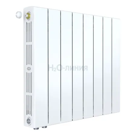 Радиатор биметаллический RIFAR SUPReMO VENTIL 500 х 8 секций нижнее левое подключение, R-SU-500-08-VL