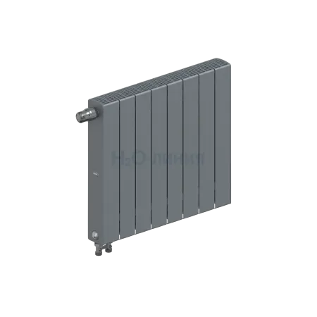 Радиатор биметаллический RIFAR SUPReMO VENTIL 500 х 8 секций ТИТАН нижнее левое подключение, R-SU-500-08-VL-TI