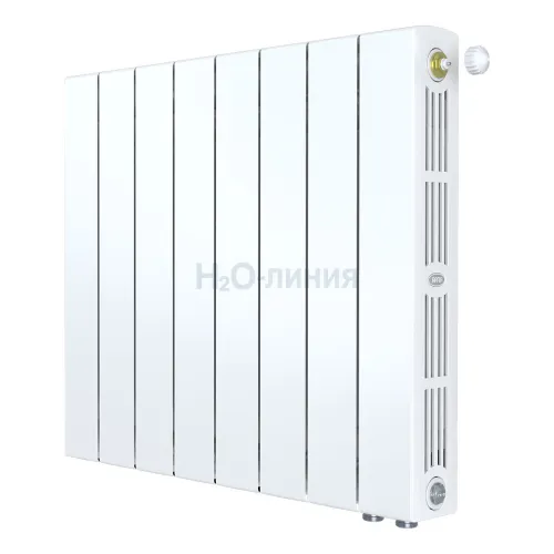 Радиатор биметаллический RIFAR SUPReMO VENTIL 500 х 8 секций нижнее правое подключение, R-SU-500-08-VR