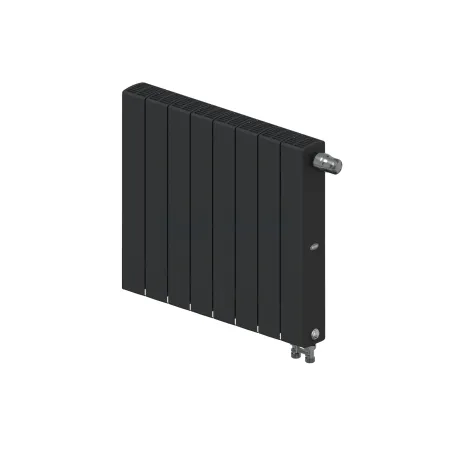 Радиатор биметаллический RIFAR SUPReMO VENTIL 500 х 8 секций АНТРАЦИТ нижнее правое подключение, R-SU-500-08-VR-AN