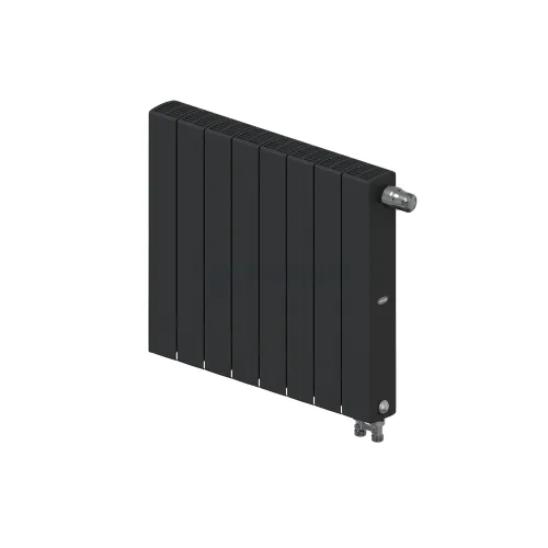 Радиатор биметаллический RIFAR SUPReMO VENTIL 500 х 8 секций АНТРАЦИТ нижнее правое подключение, R-SU-500-08-VR-AN