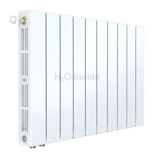 Радиатор биметаллический RIFAR SUPReMO VENTIL 500 х 10 секций нижнее левое подключение, R-SU-500-10-VL